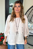 Best Intentions Button Top - 100% Linen- Made In Italy