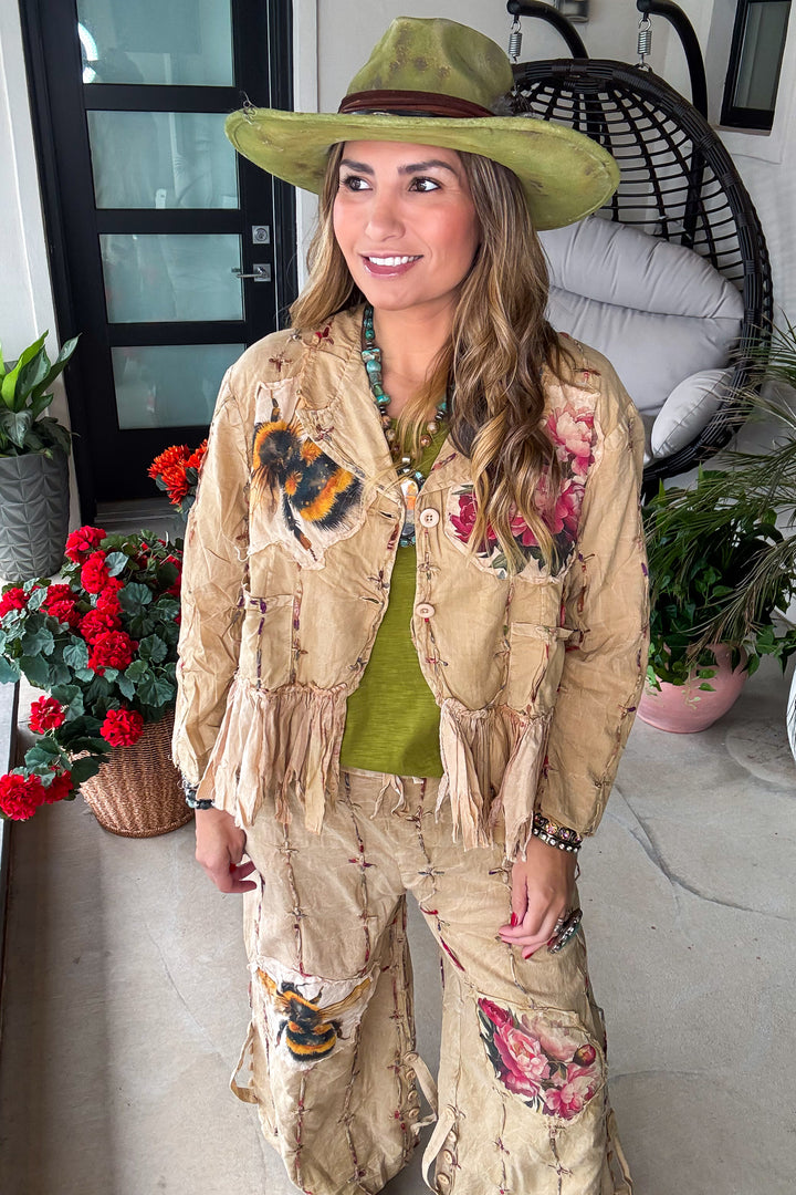 Bumble Bee Rose Jacket - 100% Cotton