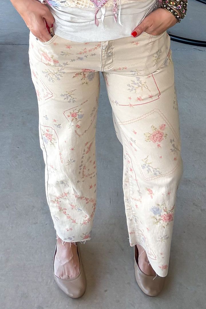 Etched With Style Khaki Jeans - Khaki (Size 6 to 14)