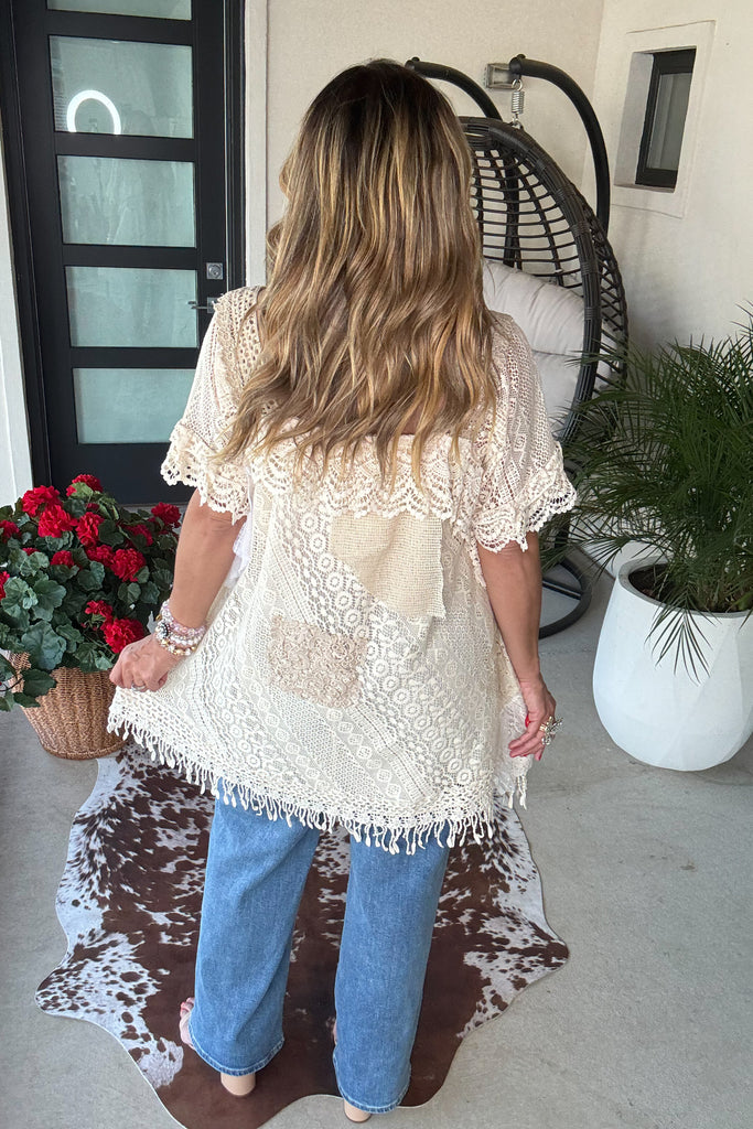 PRE ORDER: Rosy Lace Reverie Dress - 100% Cotton - Ivory