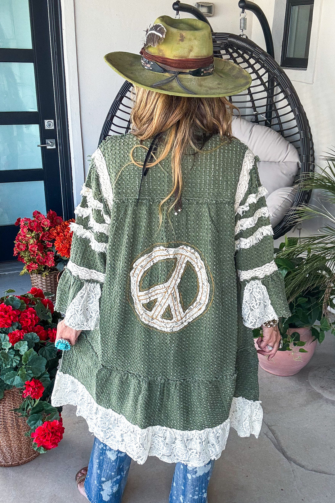 Selah Springs Duster - 100% Cotton - Olive
