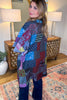 The Nepal Oversized Kimono - 100% Cotton - Blue
