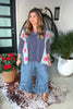 Ruffled Soul Elastic Waist Denim Pants - Denim