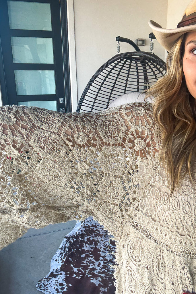 Whispering Lace Crochet Dress - 100% COTTON - MADE IN USA