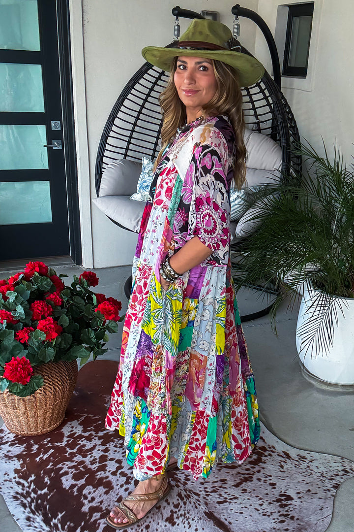 Chasing Daylight OVERSIZED Maxi Dress - Floral