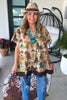 Wild Spirit Horse Print Cotton Linen Top – Made in USA