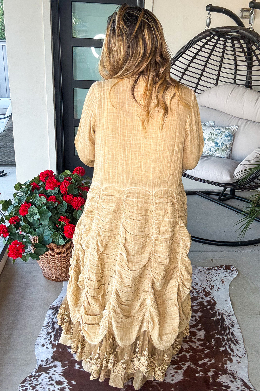 Antique Charm Maxi Duster/Dress - Tea - 100% Cotton