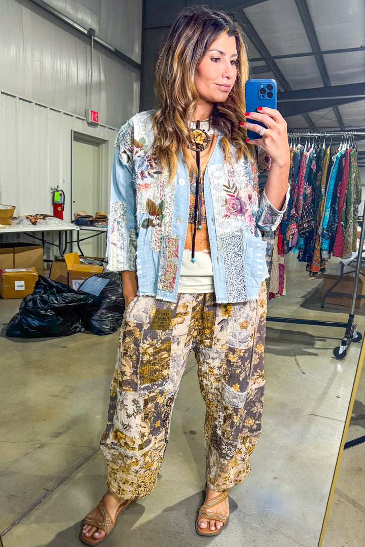 Harem Pants - Gold - 100% Cotton