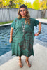 Chief Joseph Midi Dress - 100% Cotton - Green