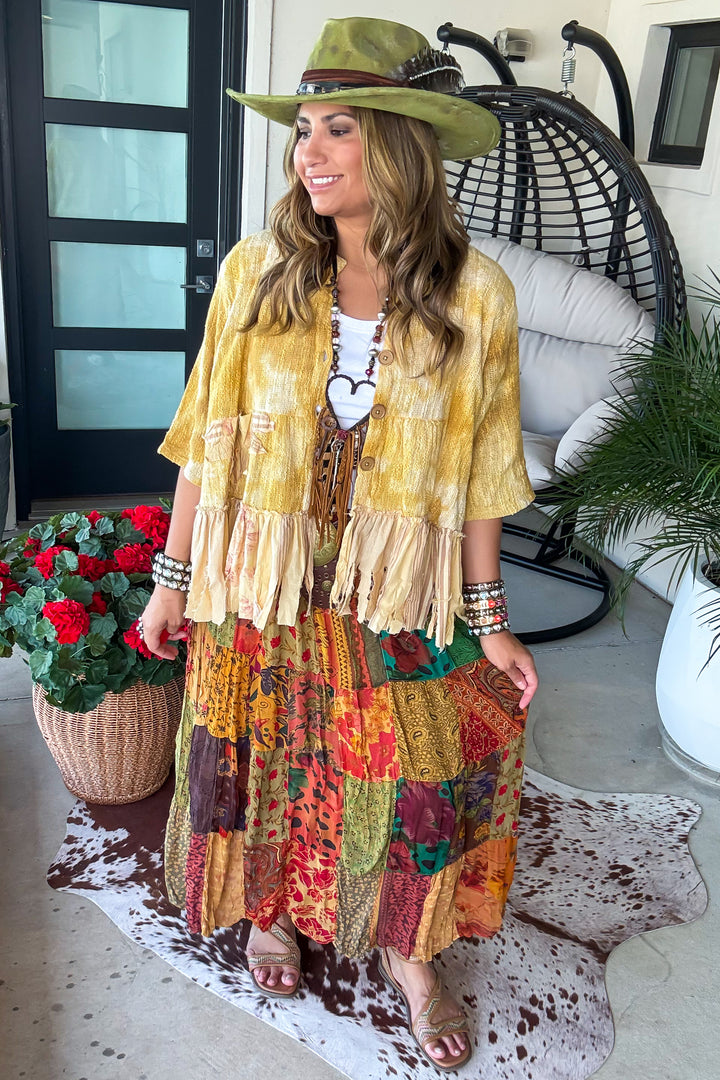 PRE ORDER: Dreaming Of Tomorrow Elastic Waist Maxi Skirt - Camel