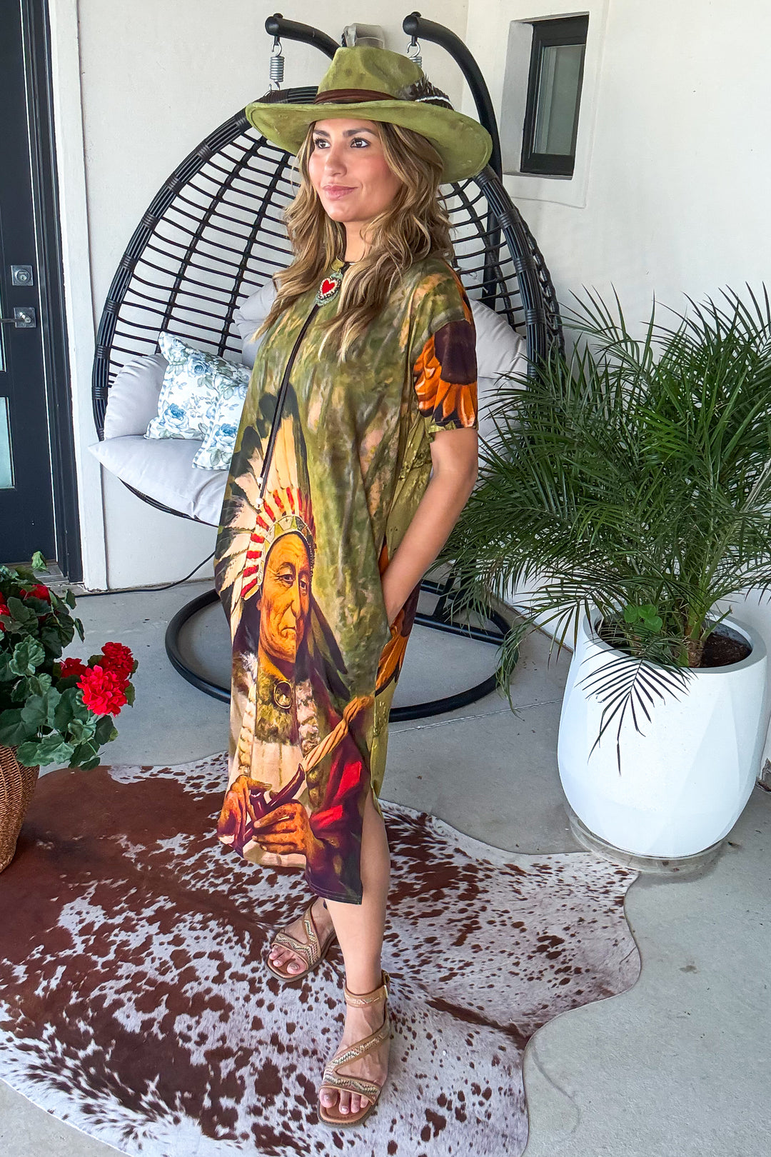 Mesa Moon Midi Dress - 100% Cotton