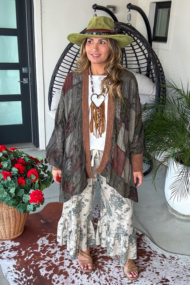 Fall in Love Kimono - Amber