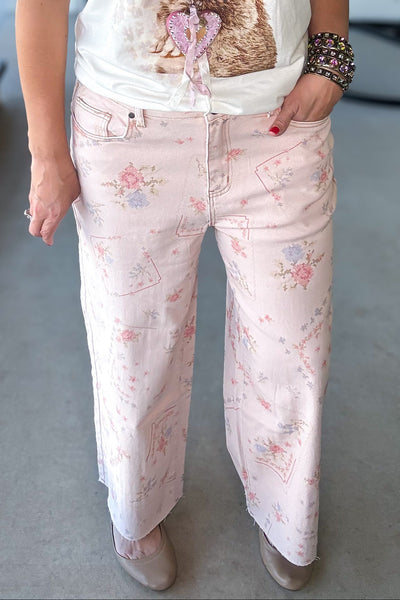 Etched With Style Jeans - Rose (Size 14 to 24)
