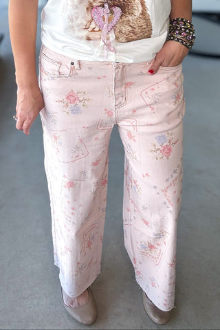 Juniper Meadows Oversized Top - 100% Cotton - Lilac Rose