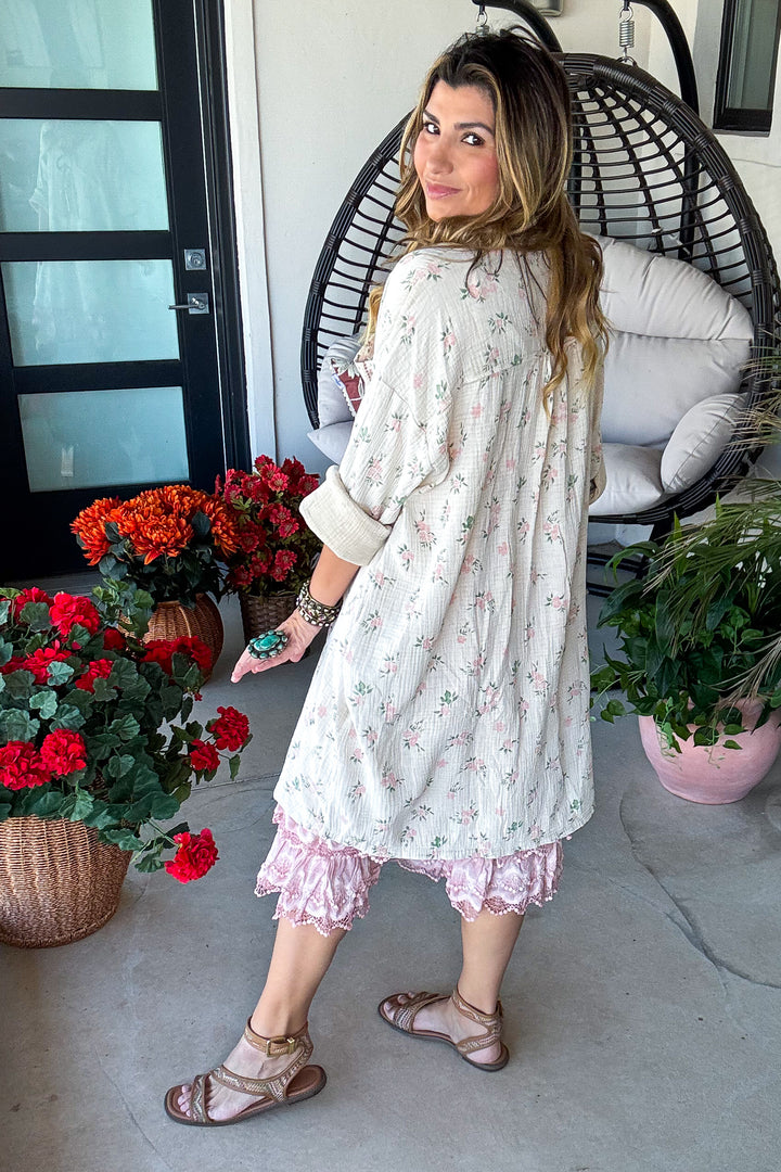 Atlantis Garden Dress - 100% Cotton - ECRU