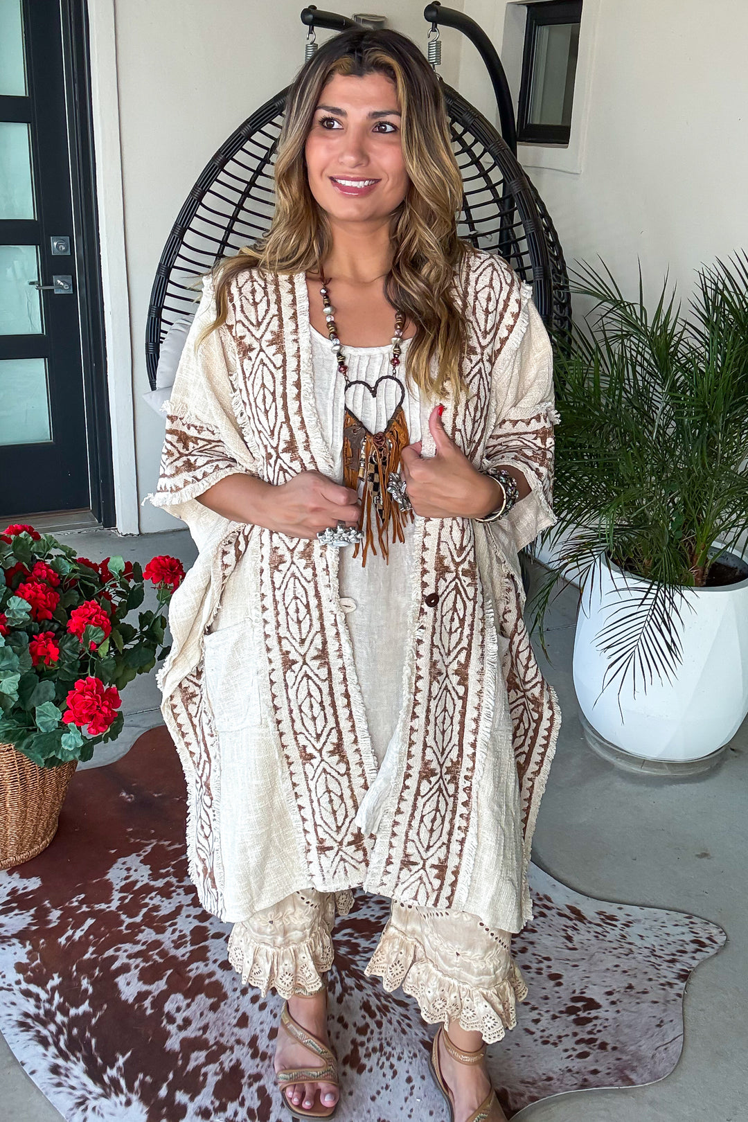 Sunlit Story Kimono - 100% Cotton
