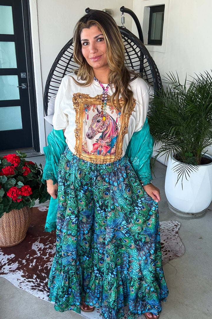 Peacock Clover Pants