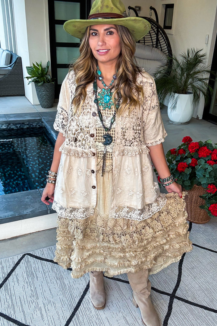Serene Sands Skirt - Sheer - 100% Cotton