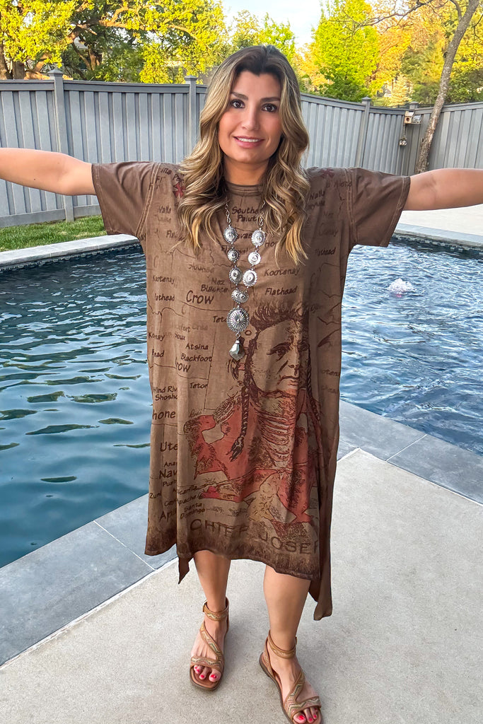 Chief Joseph Midi Dress - 100% Cotton