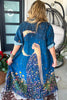 Midnight Moonflower Goddess Duster - 100% Cotton