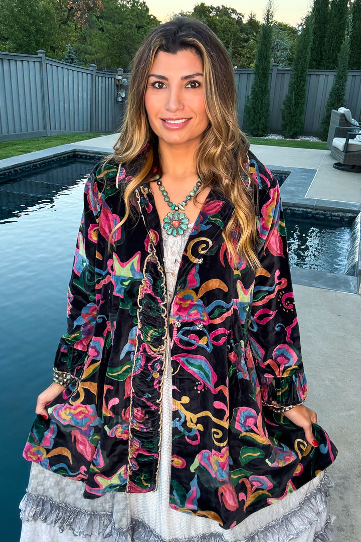 Velvet Dream Jacket - 100% Cotton - Black