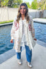 Confidence In Motion Tunic - 100% Cotton - Cream Floral