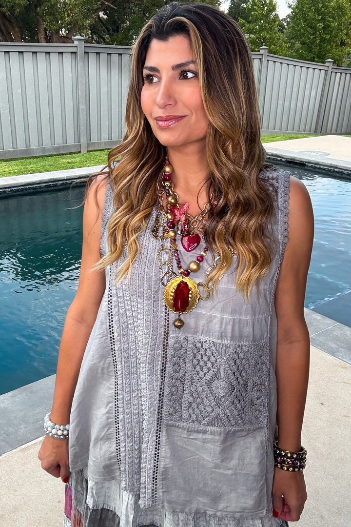 Simple Treasures Tank - Grey