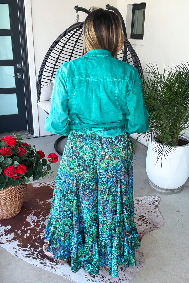 Peacock Clover Pants