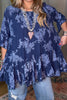 Your Love Awakens Me Tunic - Navy