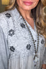 Gathering Sweetness Blouse - Gray