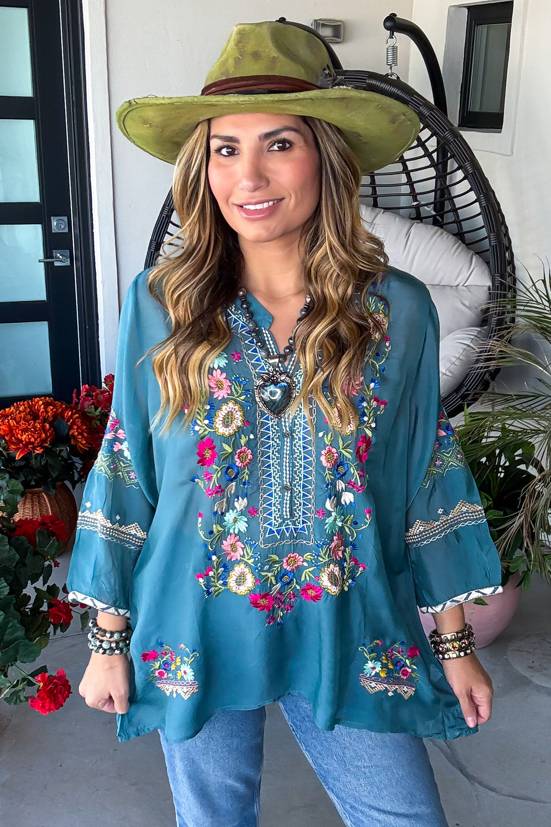 Festives Gathering Top - Teal