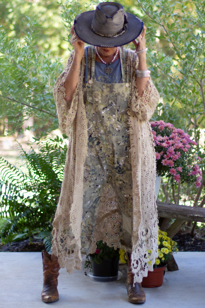 PRE ORDER: Whispering Lace Crochet Duster - 100% COTTON - MADE IN USA