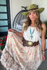 Garden Stroll Elastic Waist Skirt - 100% Cotton