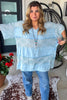 Moonwashed Lace Tunic - 100% Cotton - Blue