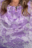 Savanna Sunset Silk Top - Purple - Made in Italy