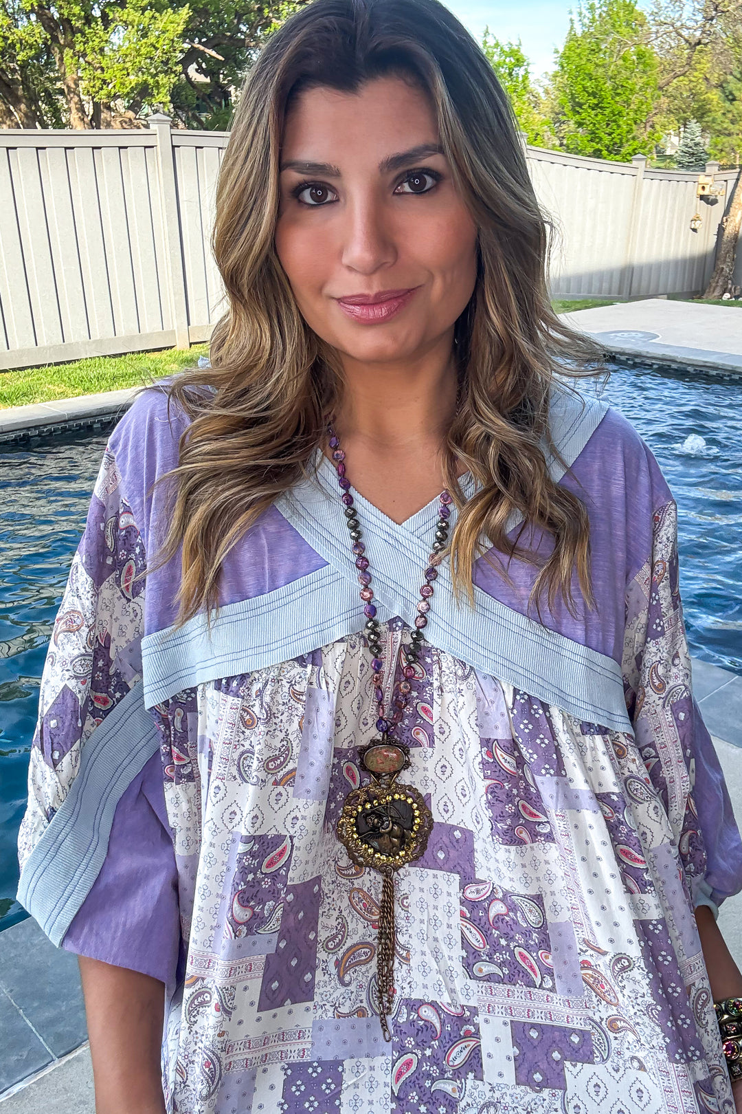 Crossroads Vineyard Top - 100% Cotton - Grape
