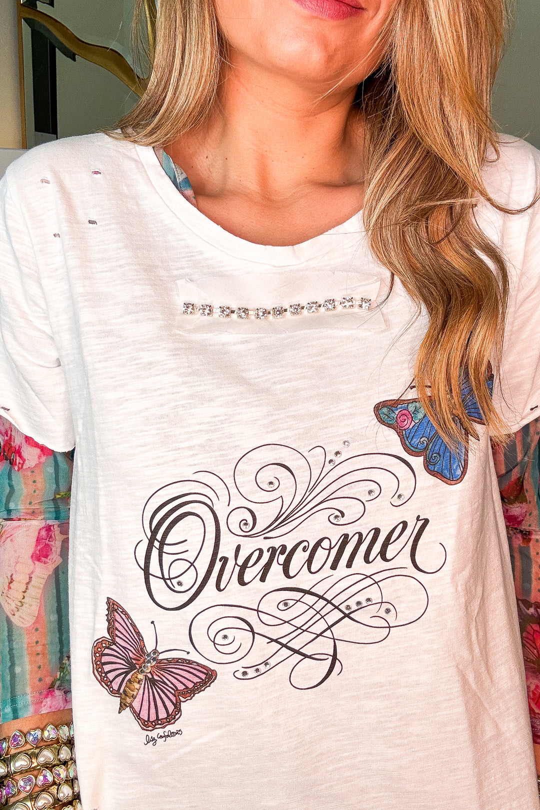 Overcomer Butterfly Top - 100% Cotton - Made in USA