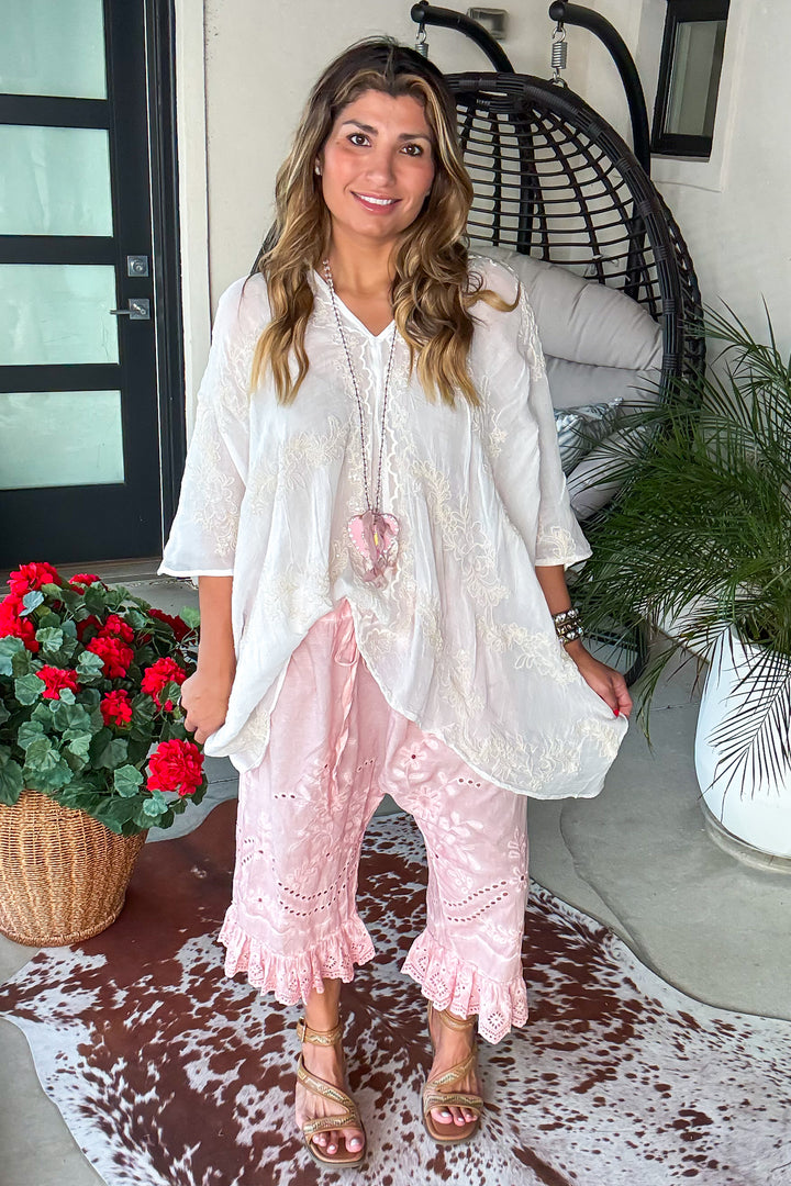 Eyelet Bloomers - Rose