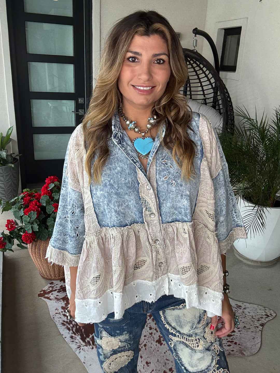 Demin Darling Top - 100% Cotton - Denim
