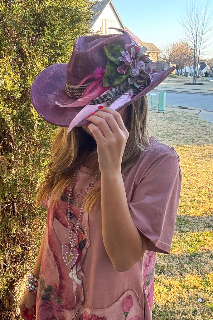 The Flamingo Crown Hat - Handmade - One of a Kind