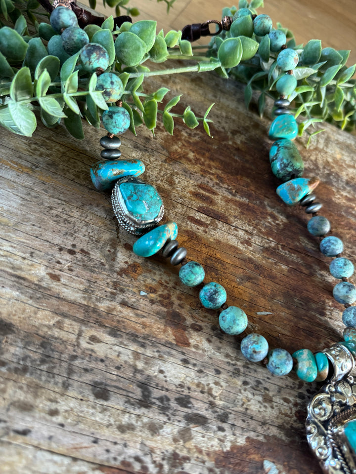 Handmade in Texas - One of a Kind Authentic Turquoise Necklace
