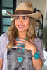 Desert Soul Turquoise Statement Necklace - Silver Plated Overlay - RARE TURQUOISE FROM KINGMAN ARIZONA