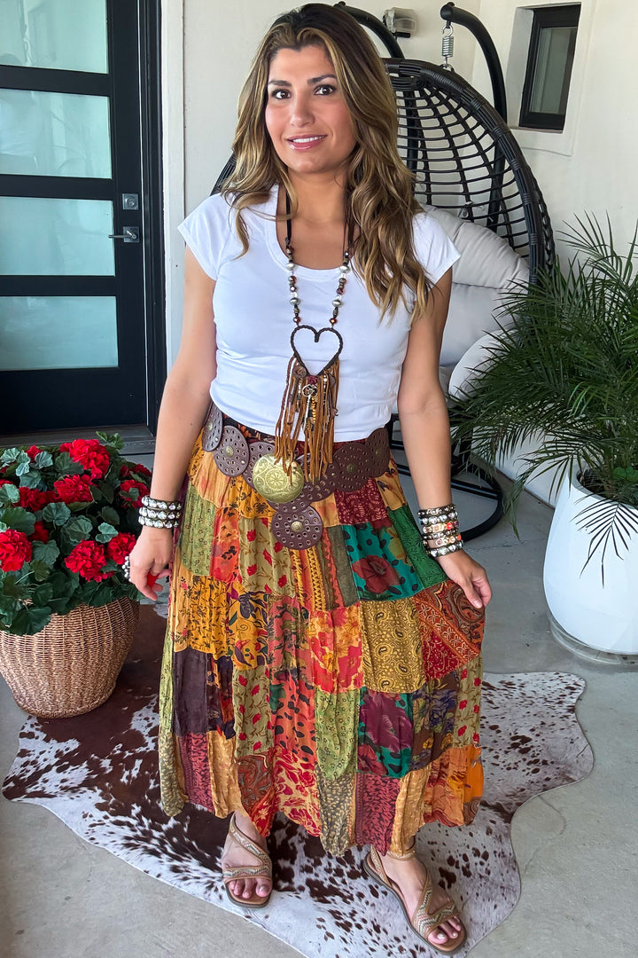 PRE ORDER: Dreaming Of Tomorrow Elastic Waist Maxi Skirt - Camel