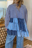Flatter Me Fit Oversized Sweater - 100% Cotton - Blue