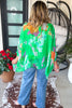 Confetti Glow Silk Top - Green - Made in Italy