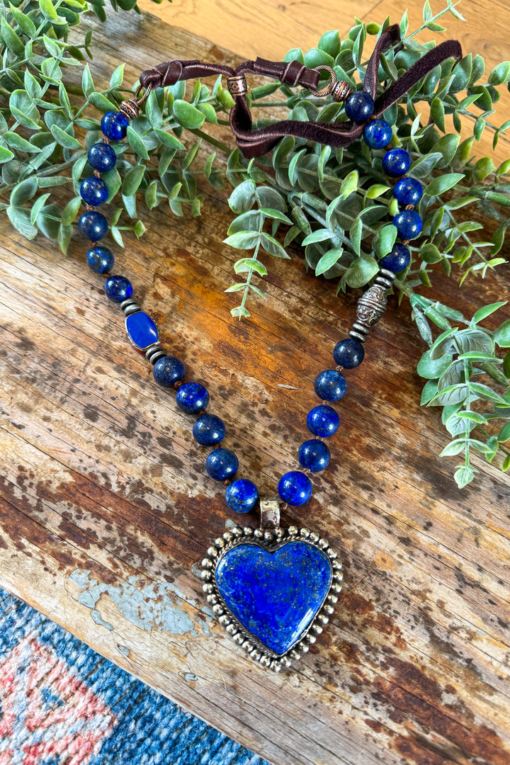 One of a Kind Genuine Lapis Lazuli Necklace