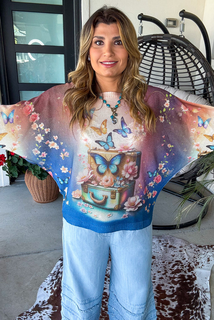 Butterfly Made in Italy Summer Sweater