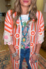 Thoughtfully Simple Crochet Cardigan - Orange