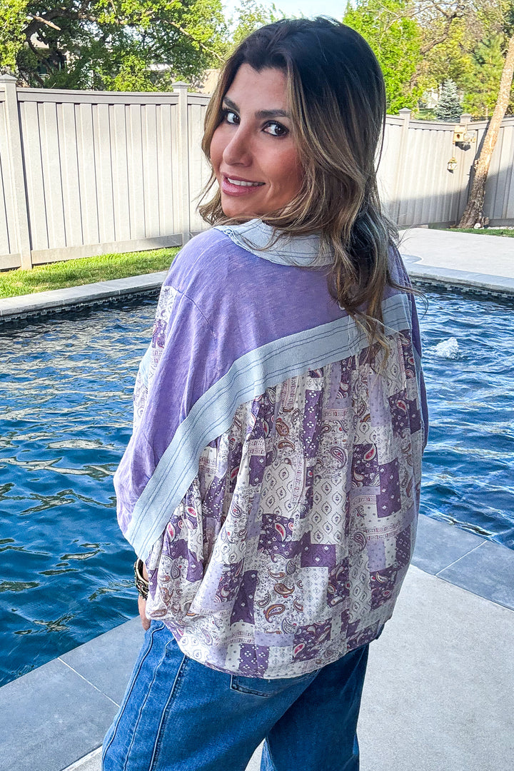 Crossroads Vineyard Top - 100% Cotton - Grape