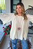 Riverstone Lace Tunic - 100% Cotton - Natural